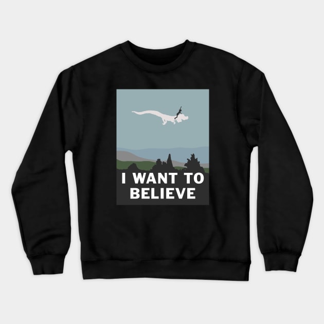 I Want to Believe (in Falkor) Crewneck Sweatshirt by CCDesign